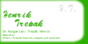henrik trepak business card